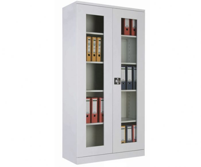 FILING CABINET WITH GLASS DOORS, H198 CM